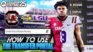 How the Transfer Portal Works in College Football 25 [upl. by Shem]