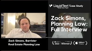 Zack Simons Barrister Planning Law [upl. by Julieta]