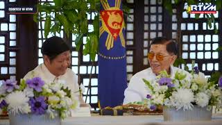 Malacañang holds birthday lunch for 100yearold Juan Ponce Enrile [upl. by Nimajnab]