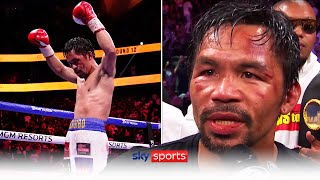 Manny Pacquiao receives standing ovation despite defeat to Yordenis Ugás  Postfight interview [upl. by Darum]