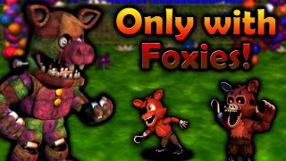 Can you beat FNAF World with ONLY Foxies [upl. by Joab88]