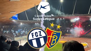 FCZ vs FC Basel  Stadionvlog  HAMMER STIMMUNG  RUDELBILDUNG IM SCHWEIZER KLASSIKER🤯👀  VLOG 58 [upl. by Llebpmac]