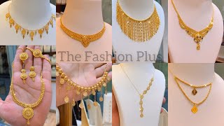 Latest 22k Gold Necklaces Design 2023 with Weight and Price TheFashionPlus [upl. by Anod820]