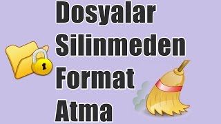 Dosyalar Silinmeden Format Atma\u00100 ÇÖZÜM TD [upl. by Lobell]