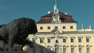 Germany  state of BadenWürttemberg city of Ludwigsburg at Neckar river [upl. by Arytahs426]