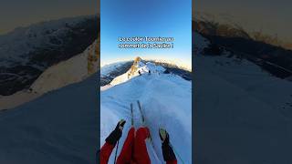 Couloir Tournier la piste noire la plus dure de Méribel  🚨⛷️ ski winter [upl. by Wescott]