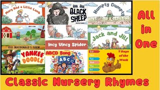 Top Nursery Rhymes  classic nursery song Mary had a little lamb  Baa Baa black sheep kids song [upl. by Pauly]