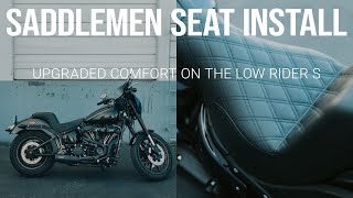 Adding Saddlemen 2 Up Seat  2023 Harley Davidson Low Rider S [upl. by Nosimaj852]