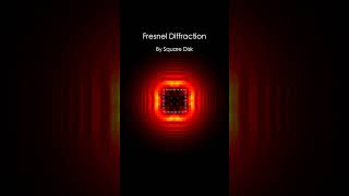 Fresnel diffraction square disk [upl. by Katey]