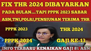 FIX THR 2024 BAKAL DIBAYARKAN PADATAPI PPPK 2023 SABAR YA [upl. by Justinn]