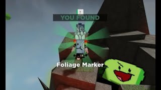 How to get FOLIAGE marker in FIND THE MARKERS Roblox  UPDATED 2024 [upl. by Nylsej]