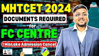 Cap Round MHT CET 2024 Documents Required ✅  Must Watch ❌  MHT CET Counselling 2024  MHTCET 2024 [upl. by Egrog]