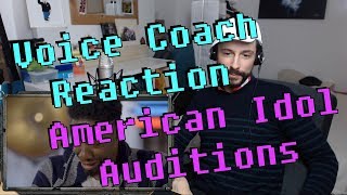 Vocal Coach Reaction to American Idol Auditions  Marcio Donaldson [upl. by Sumaes625]