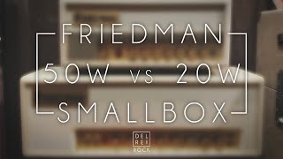 Friedman Smallbox 20 vs 50 Plexi Channel [upl. by Atilrak]