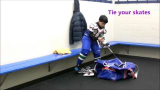 How to wear hockey gear [upl. by Jemina]