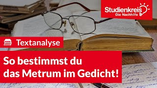 So bestimmst du das Metrum im Gedicht  Deutsch verstehen mit dem Studienkreis [upl. by Arica]