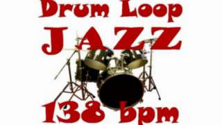 Drum Loop  Jazz 138 bpm  Playalong Track [upl. by Lemrej]