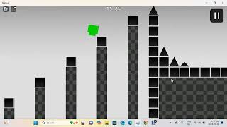 playing Roblox geometry dash on [upl. by Mehitable546]