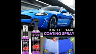 3 In 1 Quick High Protection Car Coating Spray Polish Ceramic Plastic Parts Refurbisher [upl. by Houser24]