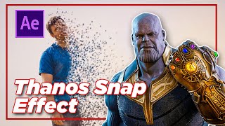 Thanos Snap Disintegration Effect  After Effects Tutorial [upl. by Nored]