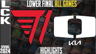 T1 vs DK Highlights ALL GAMES  LCK Playoffs Spring 2024 Lower Final  T1 vs DPlus Kia [upl. by Namielus]