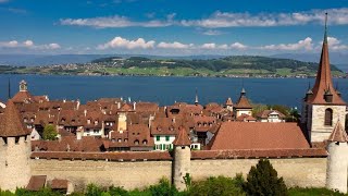 Murten  Castle and Lake 4K [upl. by Atikir158]