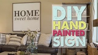 DIY Hand Painted Sign  Shanty2Chic [upl. by Nagaem]