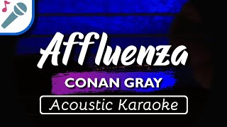 Conan Gray  Affluenza  Karaoke Instrumental Acoustic [upl. by Carmon]