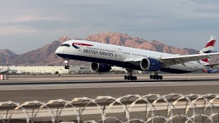 British Airways Airbus A3501041 lands at Las Vegas  GXWBF [upl. by Sutphin]