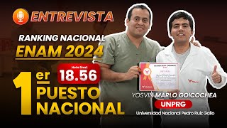 🏆1er Puesto Nacional  Examen ENAM 2024  Yosvin Marlon 1856  NOTA HISTÓRICA [upl. by Aisatsan]