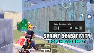 bgmi Perfect Sprint Sensitivity ✅  Joystick Fast Movment In Pubg 🔥  Ultra Fast Movment 34 Update [upl. by Dionne198]