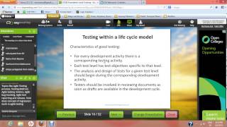 ISTQB Foundation Level Online Training  Module 2  Part 1 [upl. by Nodnrb]