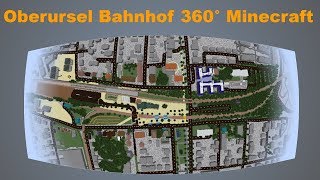 Oberursel Bahnhof 360° Rundgang in Minecraft [upl. by Liddle]