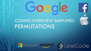 Coding Interview Tutorial 30 Permutations LeetCode [upl. by Feledy]