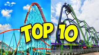 Top 10 BEST Roller Coasters at Six Flags Over Texas 2024 [upl. by Nniroc253]