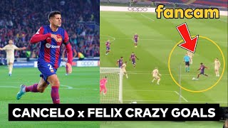 Joao Cancelo and Felix goal for Barca vs Porto 29112023 [upl. by Caputo678]