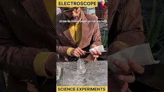 Charge Detector Electroscope  Easy Experiments  experiment science scienceexperiment [upl. by Reseda]