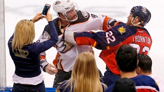 This is why fighting is allowed in pro hockey [upl. by Epolenep]