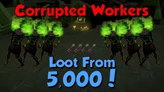 Loot from 5000 Corrupted Workers Runescape 3 Menaphos Slayer Update [upl. by Florian483]