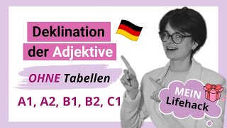 Deklination der Adjektive OHNE Tabellen ENDLICH verstehen  Übungen  MiniUnterricht mit Yuliia [upl. by Hametaf577]