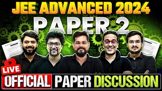 JEE Advanced 2024  Official Paper 2 Live Discussion 🔥 [upl. by Jolie414]