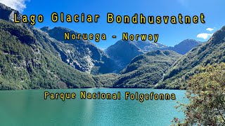 Lago Glaciar Bondhusvatnet Parque Nacional Folgefonna Noruega 🇳🇴 [upl. by Lynde]