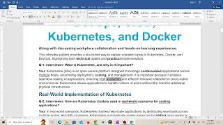 RealWorld DevOps Interview Prep CICD Kubernetes amp Docker Essentials [upl. by Nelak532]