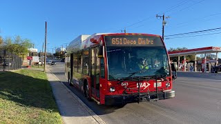 Riding VIA Metropolitan Transit Route 651 to Mary Louise Station [upl. by Tihor]