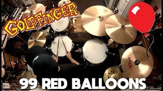 99 Red Balloons  Goldfinger  Drum Cover [upl. by Ashling]