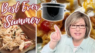 BEST EVER CROCKPOT Meals Of Summer Quick Easy Slow Cooker Recipes That Wont Heat Up Your Kitchen [upl. by Ahsaeit]