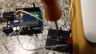 Arduino controlling a LED using a trimmerpotentiometer [upl. by Rainer]