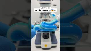 Oseriezvous utiliser du dentifrice zoomé 400X au microscope 🦷😱 microscope zoom macro [upl. by Luapnaes]