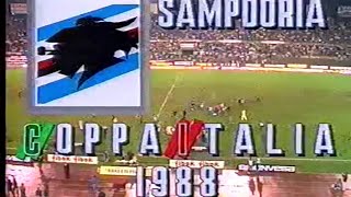 Gianluca Vialli intervista dopo vittoria Coppa Italia 1988 Torino CalcioUc Sampdoria [upl. by Pickens438]