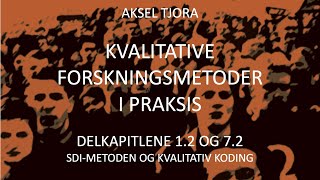 Kvalitative forskningsmetoder Stegvisdeduktiv induksjon og kvalitativ koding kap 12 og 72 [upl. by Ardnasyl605]